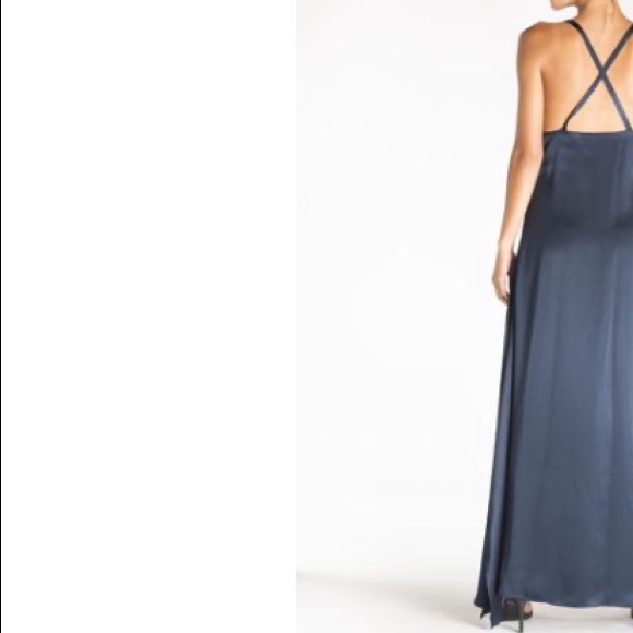 CATHERINE GEE navy blue silk dress s: XS BNWT - Picture 3 of 7